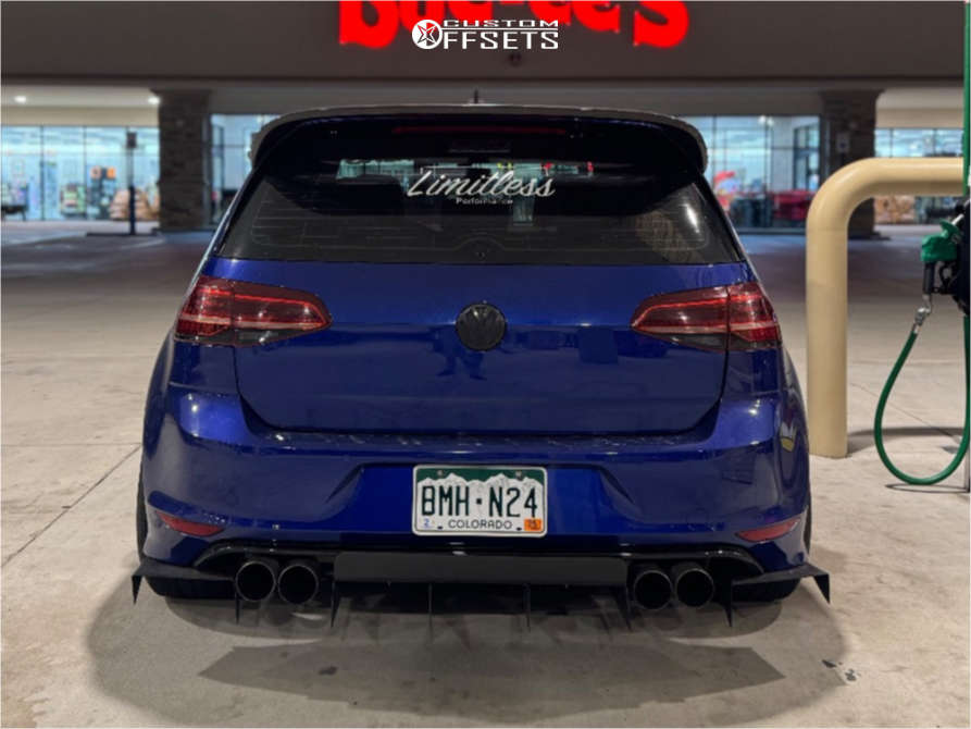 2015 Volkswagen Golf R with 19x9.5 35 ESR Cs12 and 235/35R19 ...