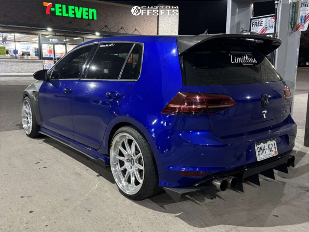 2015 Volkswagen Golf R with 19x9.5 35 ESR Cs12 and 235/35R19 ...
