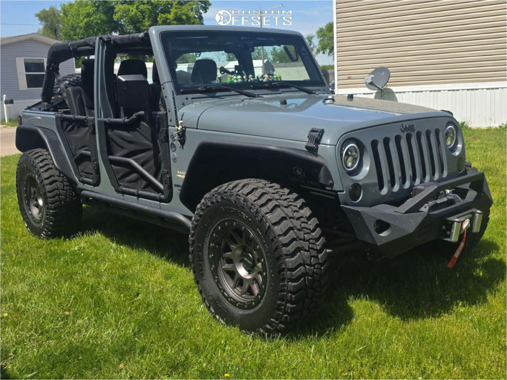 2015 Jeep Wrangler with 17x9 -12 Mayhem Delta and 35/12.5R17 Mickey ...
