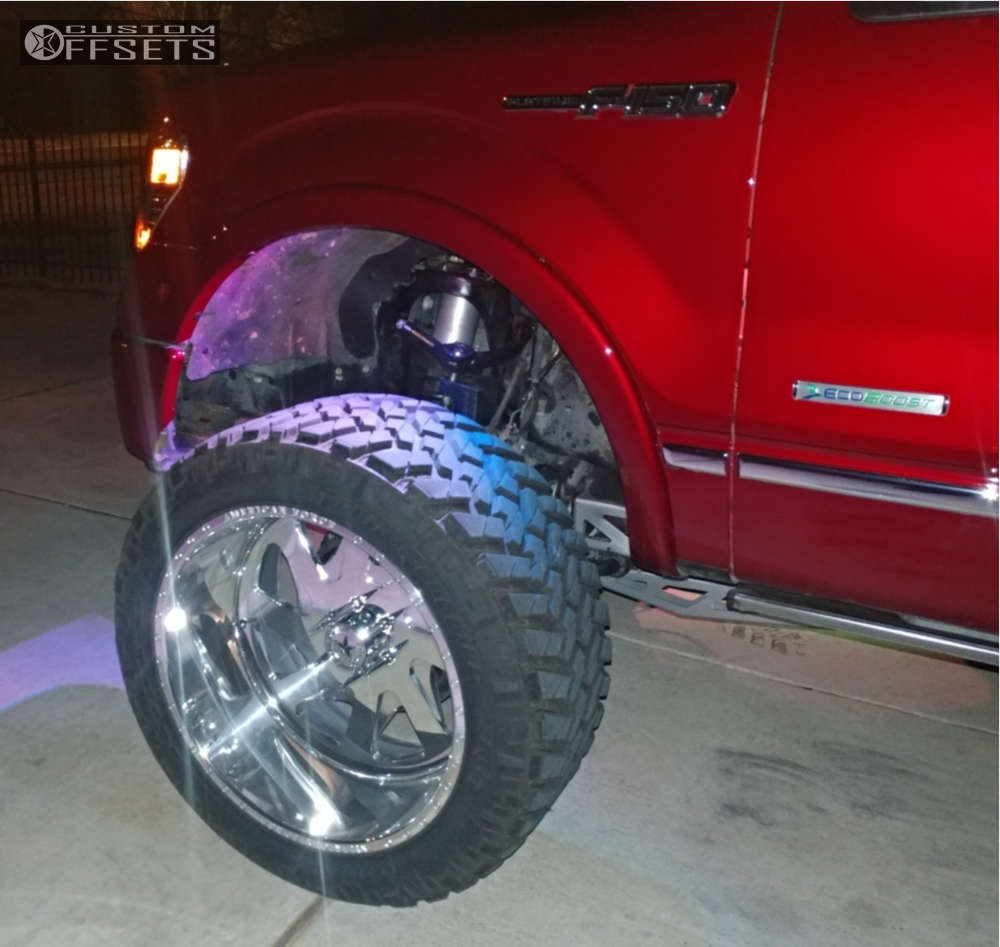 2013 Ford F-150 with 24x14 -73 American Force Zeta Ss and