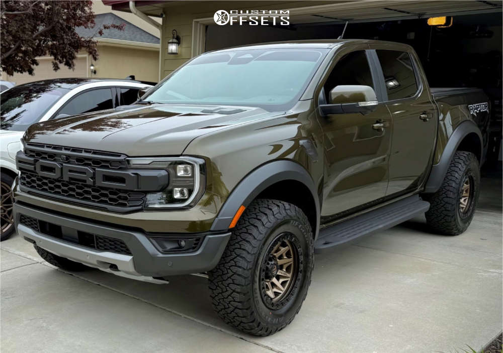 Custom Offsets Ranger Raptor 2025 Ford Ranger with 17x9 1 Fuel Covert and 285/70R17 BFGoodrich All ...