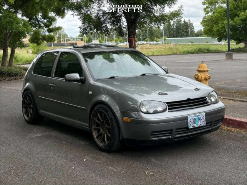 2000 Volkswagen Golf with 17x9 35 Aodhan Ah06 and 235/45R17 Lexani