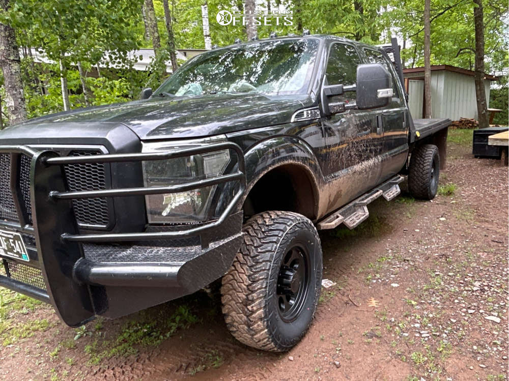 1 2016 F 250 Super Duty Ford Xlt Rough Country Suspension Lift 45in Alloy Ion 171 Black