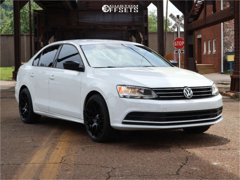 2016 Jetta Rear 2016 Volkswagen Jetta with 18x8.5 45 Romac Radium and 225/40R18 Lexani ...