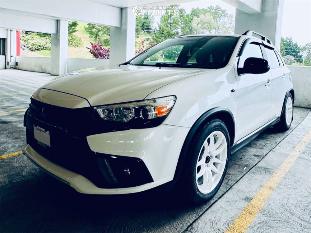 2019 Mitsubishi Outlander Sport with 18x8.5 35 Vors Tr4 and 235/55R18 ...