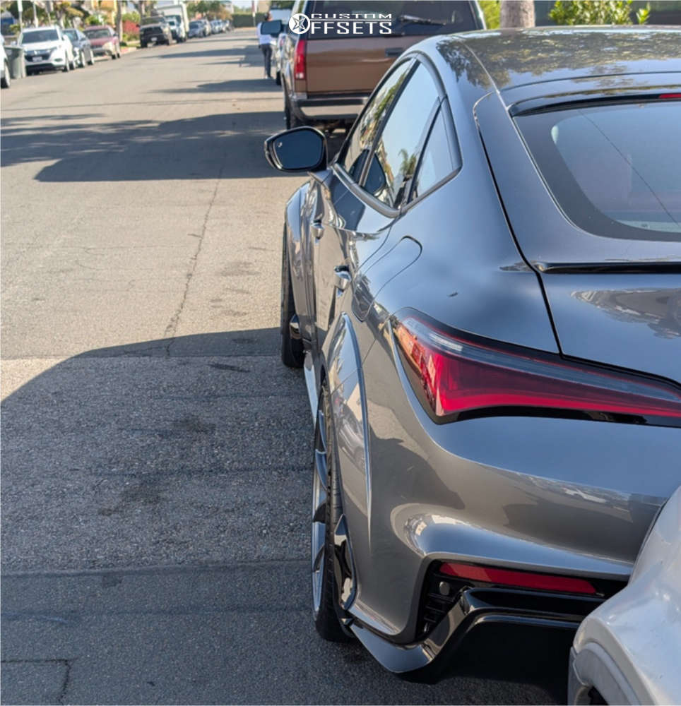 Integra Lowered 2025 Acura Integra with 19x9.5 35 Aodhan Ah11 and 265/30R19 Michelin ...