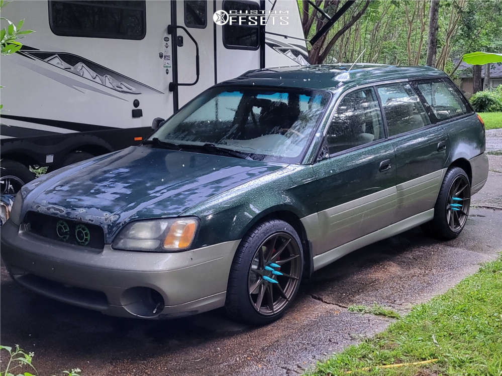 2000 Subaru Outback with 18x9.5 35 Aodhan Ah09 and 245/40R18 Kosic Drs ...