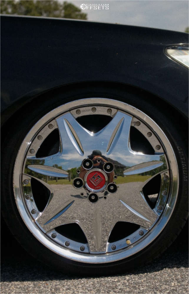 2004 Lexus LS430 with 19x8.5 45 Work Ls207 and 225/35R19 Linglong 