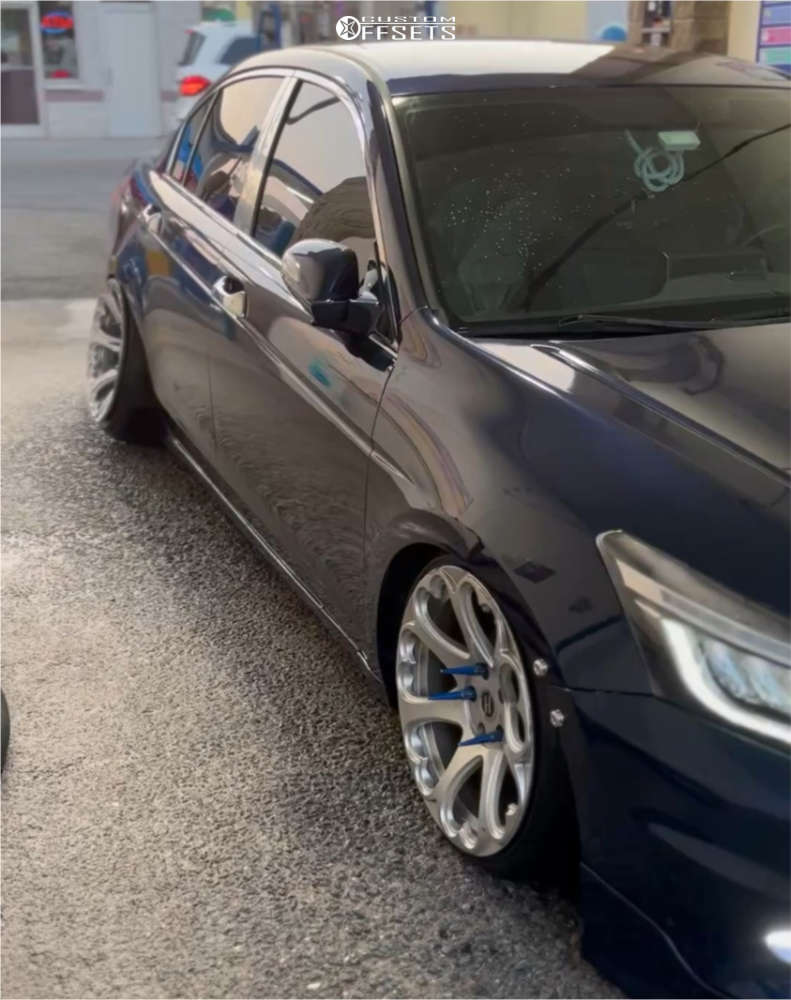 2008 Honda Accord with 18x9.5 38 Heritage Kokoro Monoc and 215
