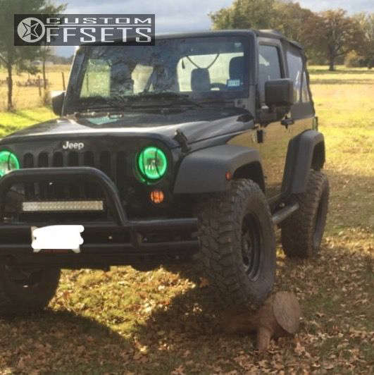 2015 Jeep Wrangler with 16x8 Cragar Soft 8 and 33/12.5R16 Mastercraft