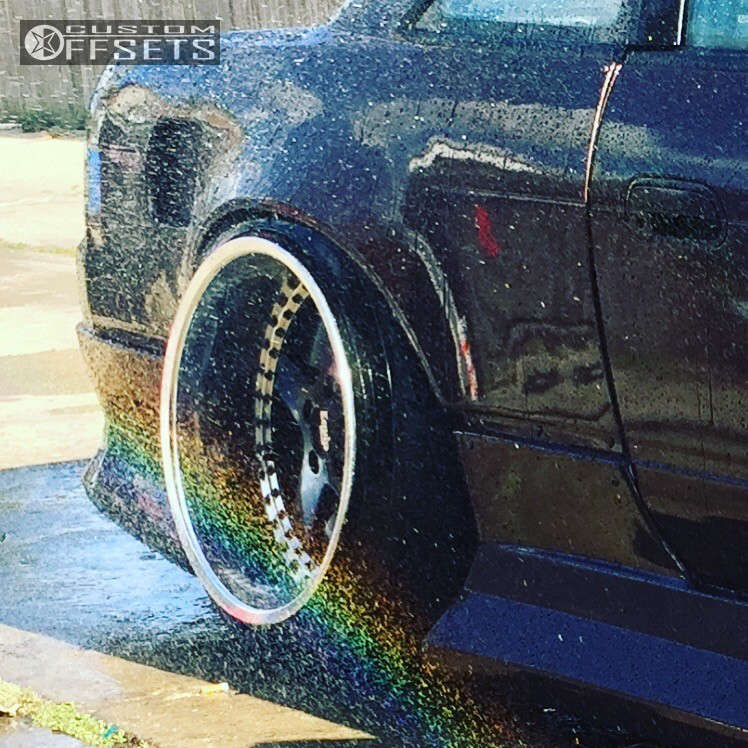 1989 Nissan 240SX with 18x10 0 Work Equip E05 and 225/40R18 Toyo