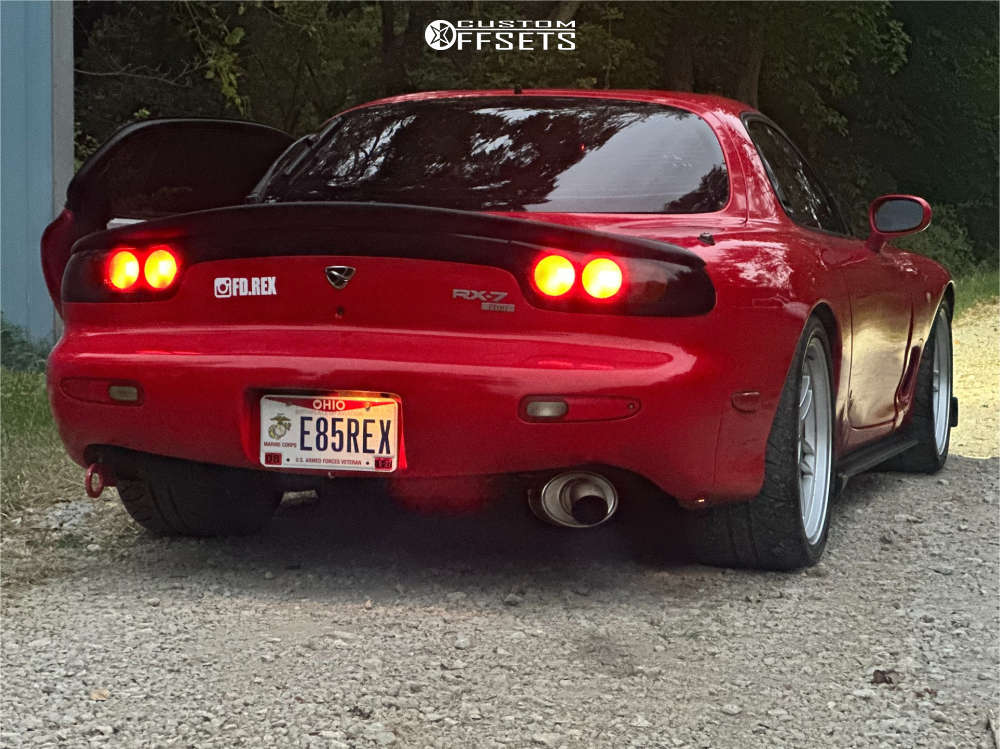 1993 Mazda RX-7 with 18x9.5 45 Enkei Rpf1 and 285/30R18 Bridgestone ...