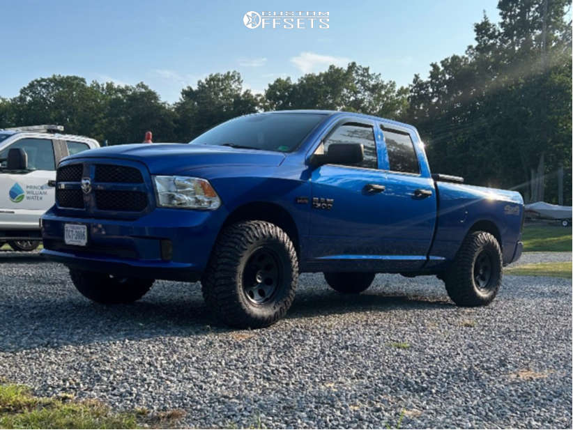 2017 Ram 1500 with 17x9 -12 American Racing Ar172 and 35/12.5R17 Radar ...