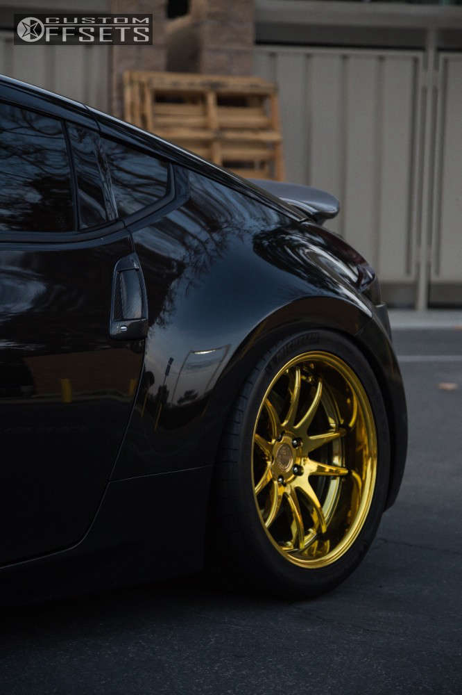 2009 Nissan 370Z with 19x11 15 Aodhan DS02 and 295/55R19