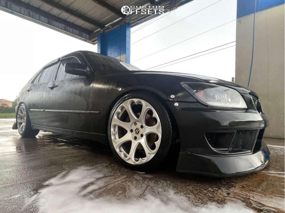2002 Lexus IS300 with 18x8.5 35 Heritage Kokoro Monoc and 225