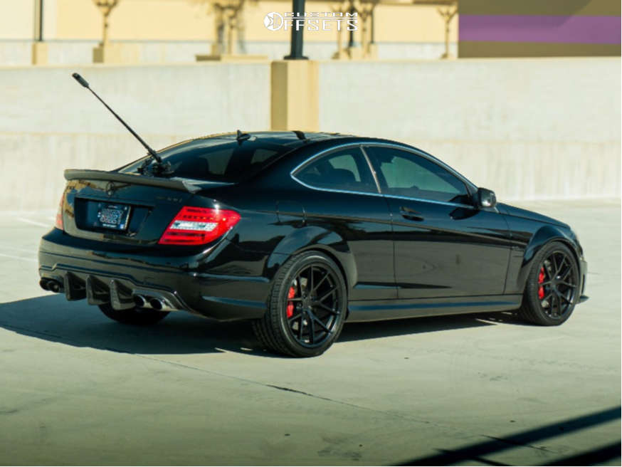 2012 Mercedes-Benz C63 AMG with 19x8.5 35 Aodhan Aff7 and 245/35R19 ...