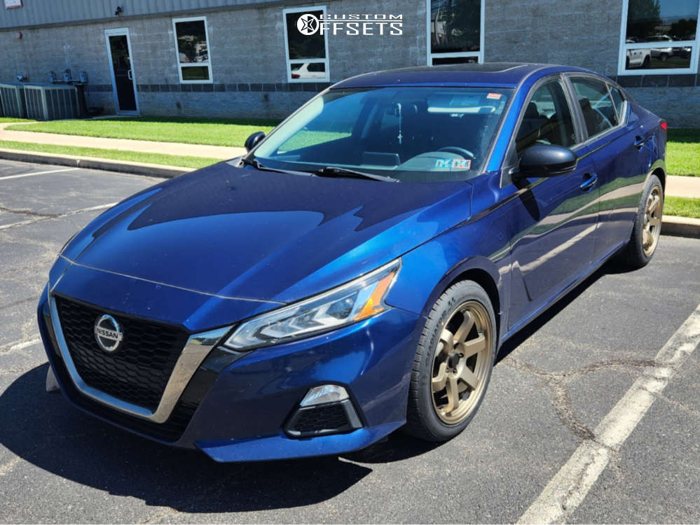 2019 Nissan Altima with 18x8.5 35 AVID1 AV6 and 235/45R18 Gladiator X ...
