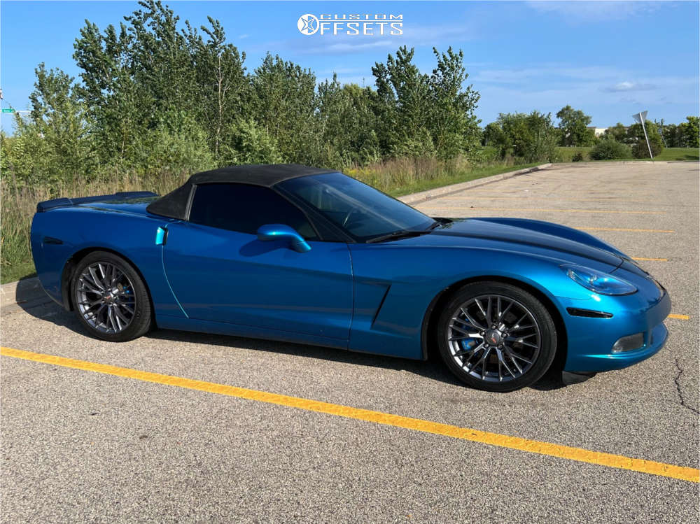 2008 Chevrolet Corvette with 18x8.5 56 4Play OE Wheels Cv22b and 245 ...