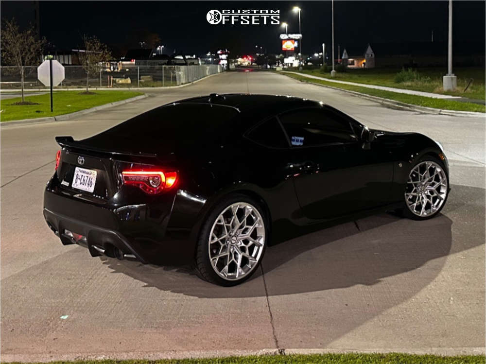 Stock 86 Rims 2020 Toyota 86 with 20x8.5 35 Shift Piston and 245/30R20 Nitto Neo Gen ...