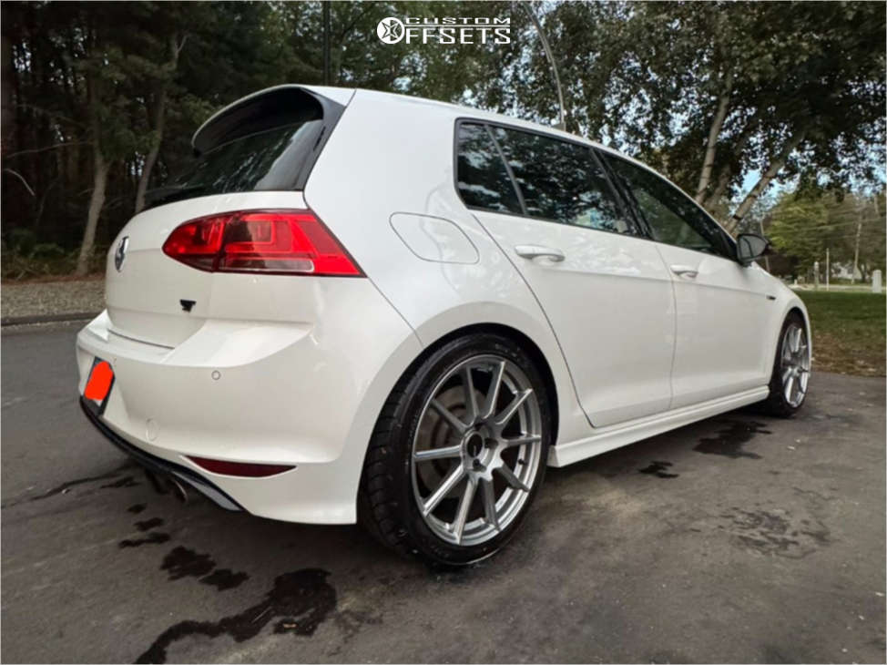2016 Volkswagen Golf R with 18x8 45 Enkei Ts10 and 235/40R18 Nitto Neo ...