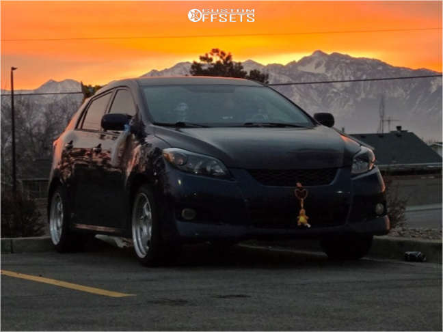 2009 Toyota Matrix with 17x8.5 30 ESR Sr06 and 245/40R17 Continental ...
