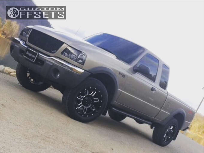 2003 Ford Ranger with 18x9 10 Gear Off-Road Challenger and 255/60R18 ...