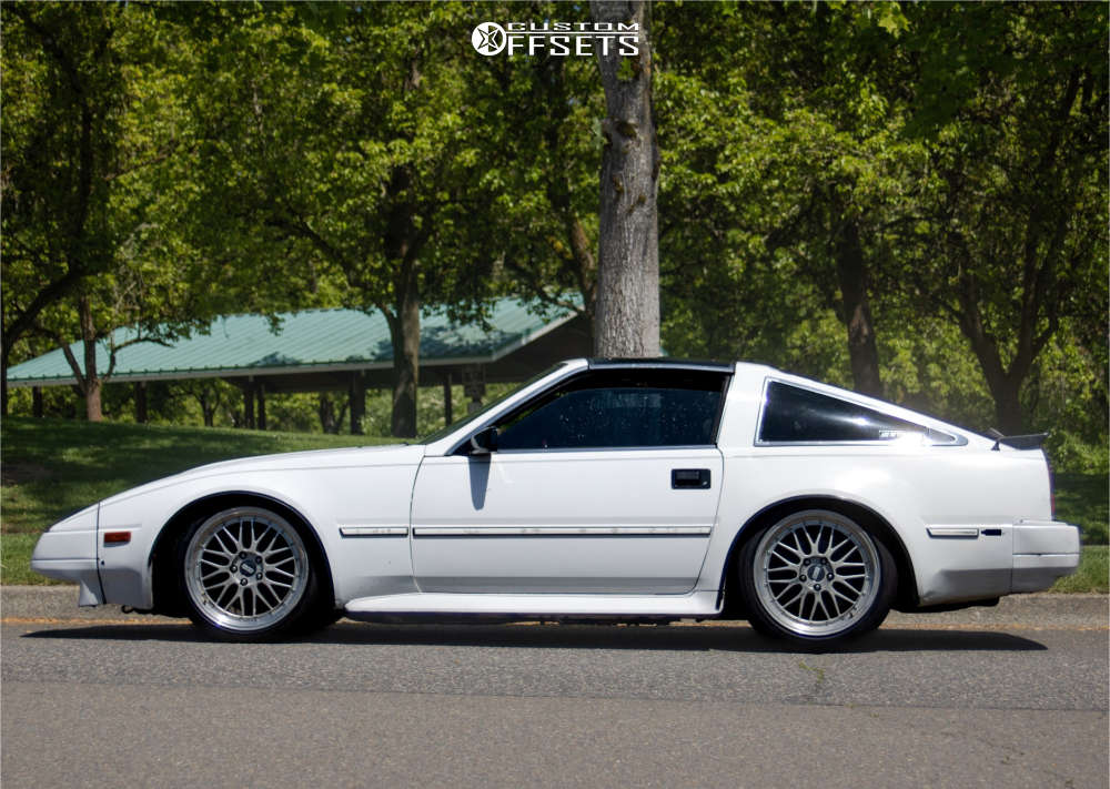 1986 Nissan 300ZX with 18x9 25 BBS Lm and 235/35R18 Continental