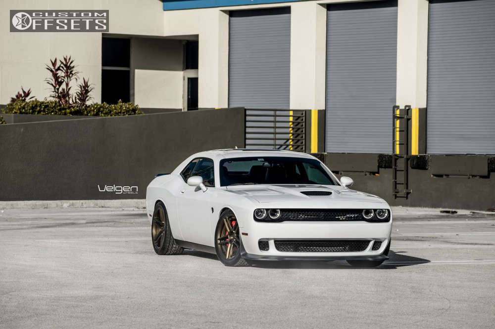 2016 Dodge Challenger with 20x9 20 Velgen Split5 and 275/40R20 Nitto ...