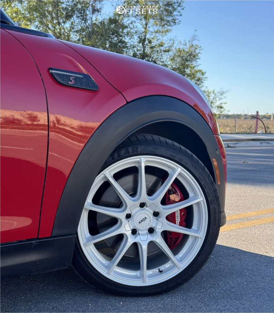 2024 Mini Cooper with 18x8 45 Voxx Cotto and 225/40R18 Goodyear Eagle ...