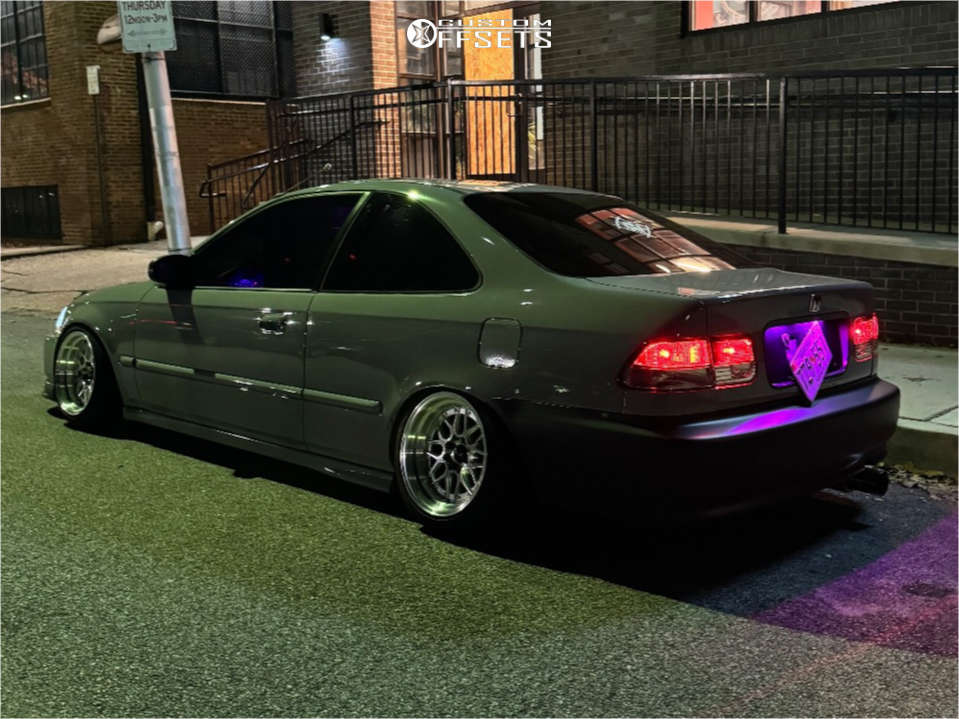 1996 Honda Civic with 15x8 0 Vors Vr7 and 195/45R15 Toyo Tires Extensa ...