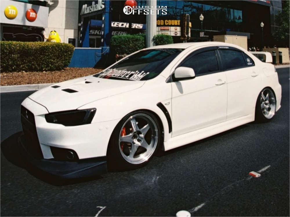 frog lancer 　custom order 2010 Mitsubishi Lancer with 18x9.5 22 Desmond Regamaster and 225