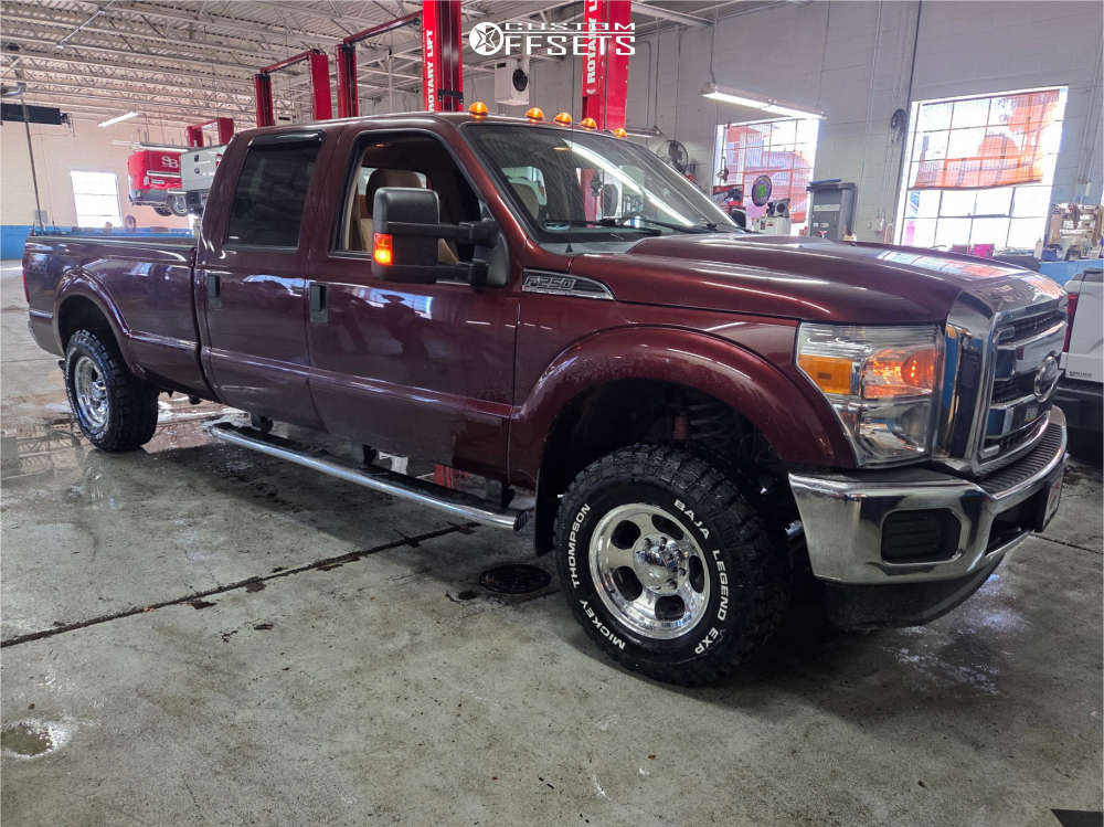 2016 Ford F-250 Super Duty with 17x9 0 Mickey Thompson Canyon and 285 ...