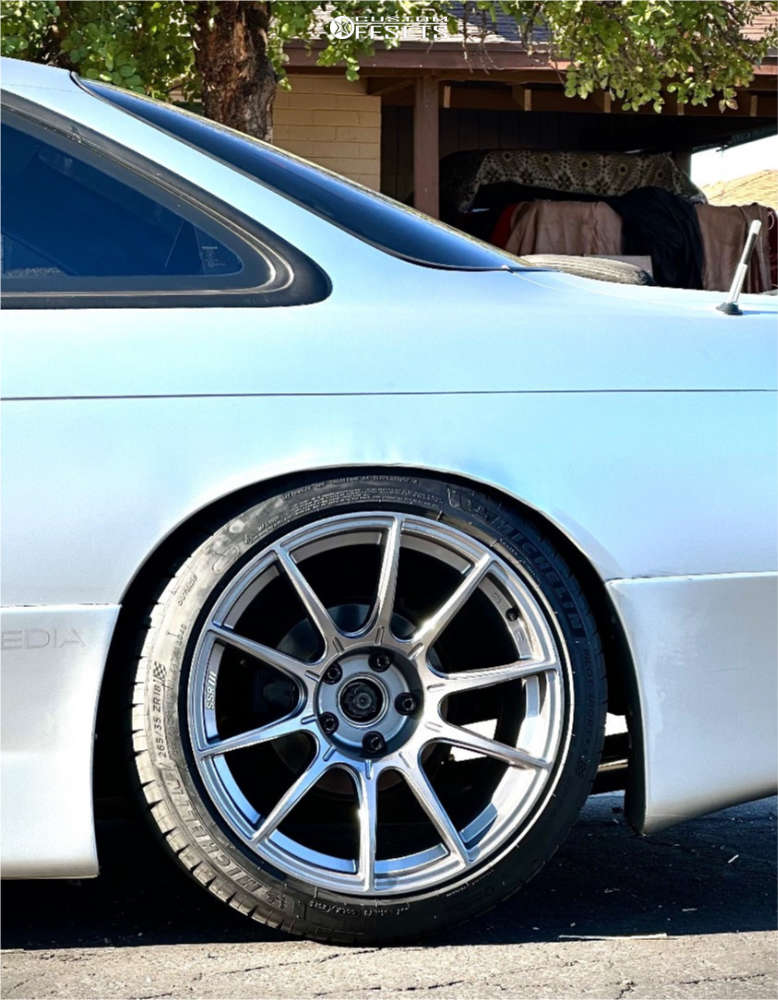 1995 Nissan 240SX with 18x9.5 15 SSR Gtx01 and 235/40R18 Michelin