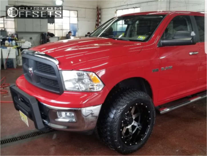 2010 Dodge Ram 1500 Wheel Offset Super Aggressive 3"5" Leveling Kit