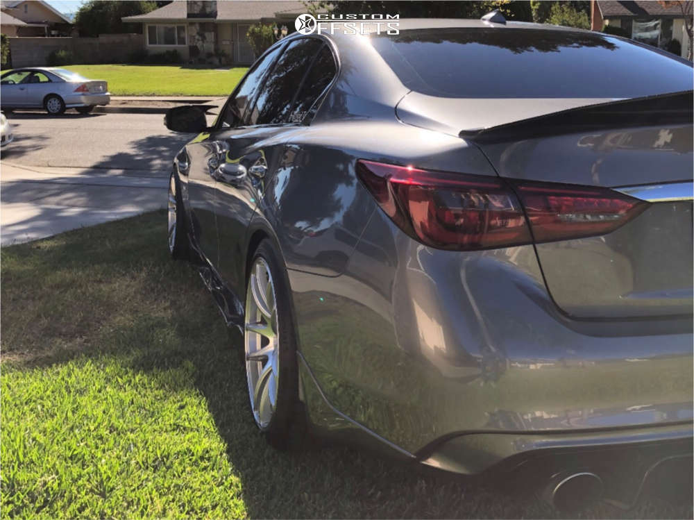 Q49 Vmini Rear 2018 INFINITI Q50 with 19x9.5 35 Vors Tr4 and 245/45R19 Continental ...