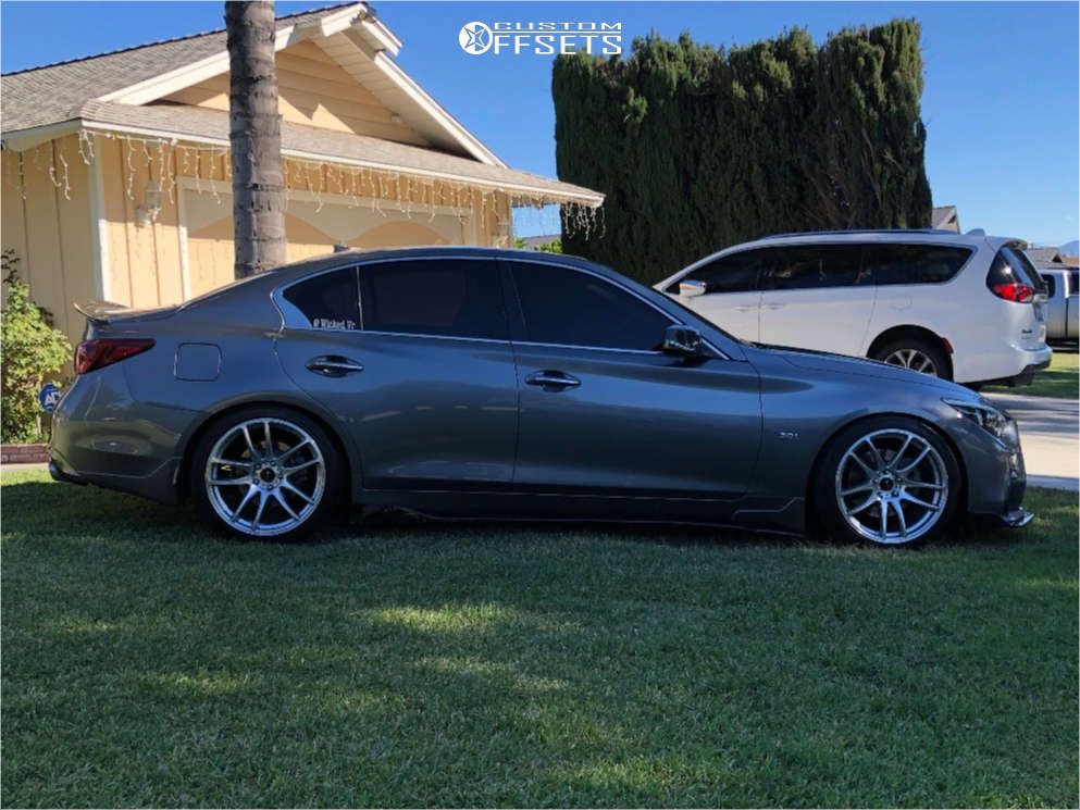 Q49 Vmini Rear 2018 INFINITI Q50 with 19x9.5 35 Vors Tr4 and 245/45R19 Continental ...