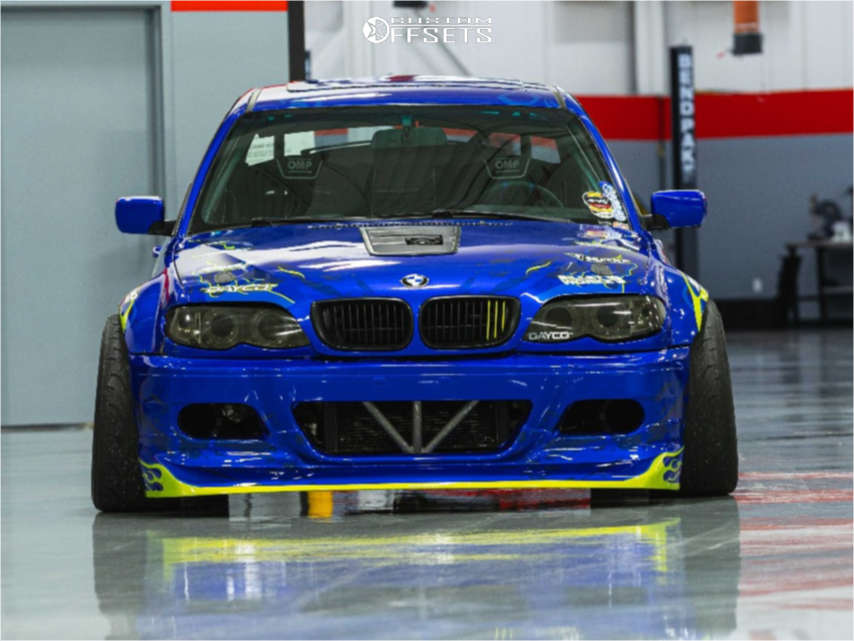 2002 BMW 325i with 18x8.5 35 Konig Countergram and 235/40R18 Falken ...