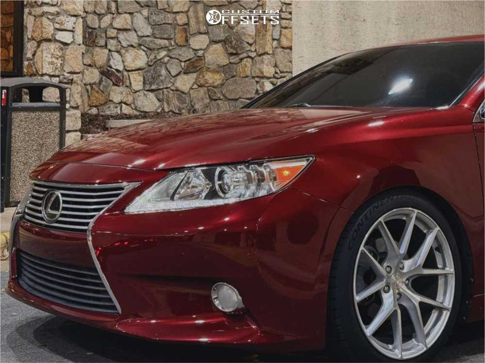 2013 Lexus ES350 with 19x8.5 35 Aodhan Aff7 and 235/40R19 Continental ...