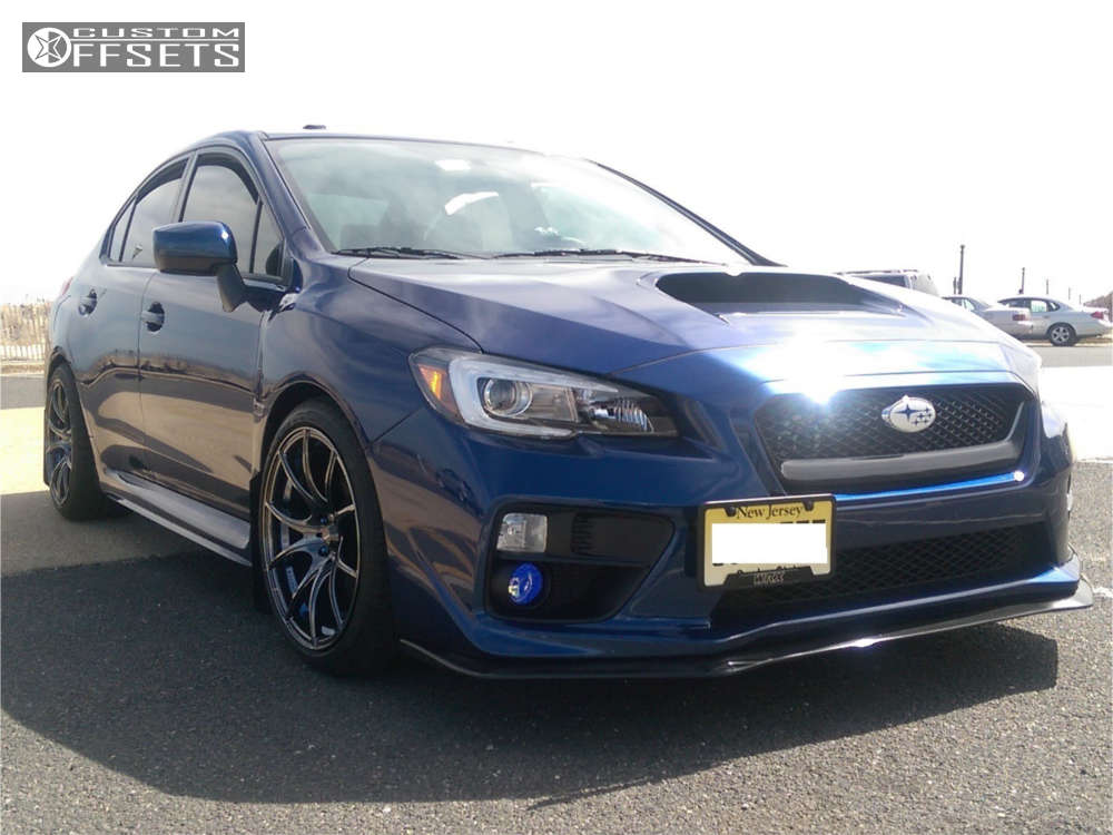 2015 Subaru WRX with 18x9.5 38 WedsSport Sa-10r and 255/35R18