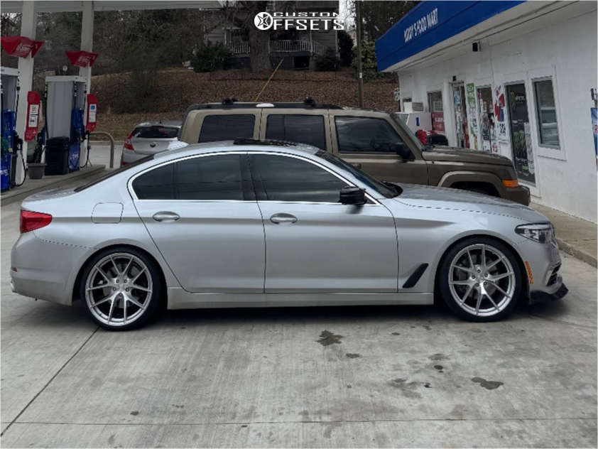 2018 BMW 540i with 20x9 30 Aodhan Aff7 and 245/35R20 Continental ...