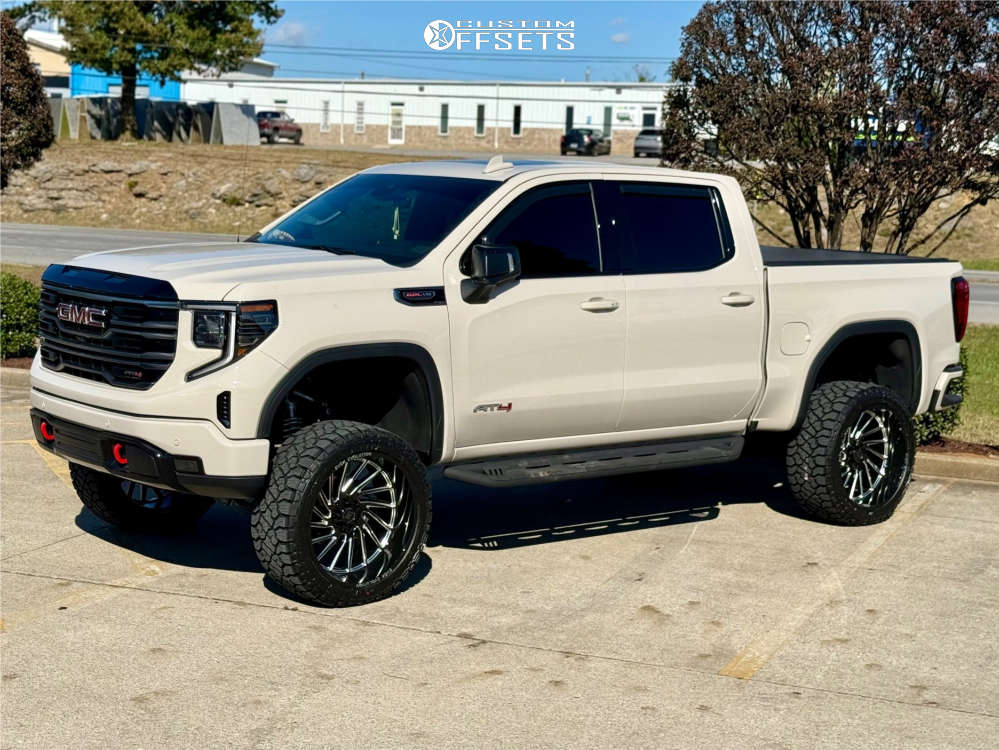 2025 GMC Sierra 1500 with 24x12 -44 EVOK Evolution Ev505 and 35/12.5R24 ...