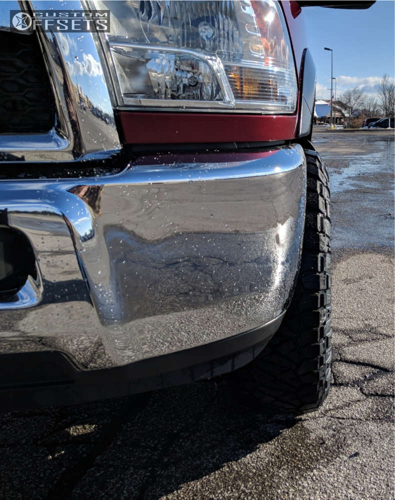 2017 Ram 2500 with 18x9 1 Fuel Trophy and 295/70R18 Nitto Ridge ...