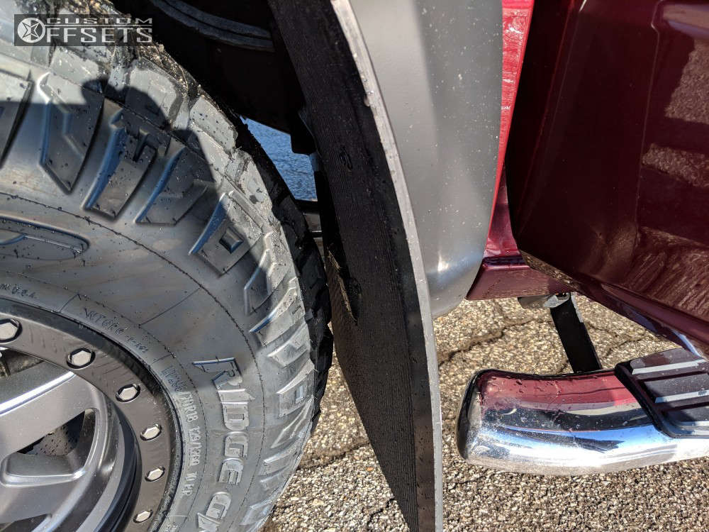 2017 Ram 2500 with 18x9 1 Fuel Trophy and 295/70R18 Nitto Ridge ...