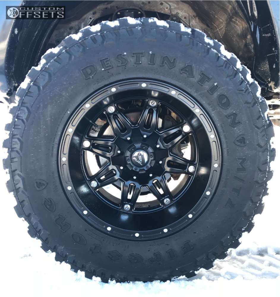 2009 Toyota with 18x12 44 Fuel Hostage and 35/12.5R18 Firestone