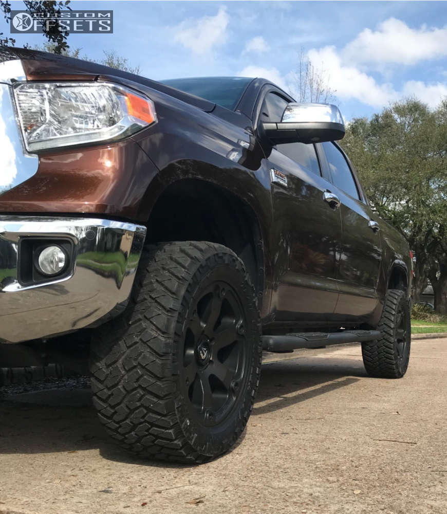 2017 Toyota Tundra with 20x10 18 Fuel Beast and 33/12.5R20 Nitto Trail