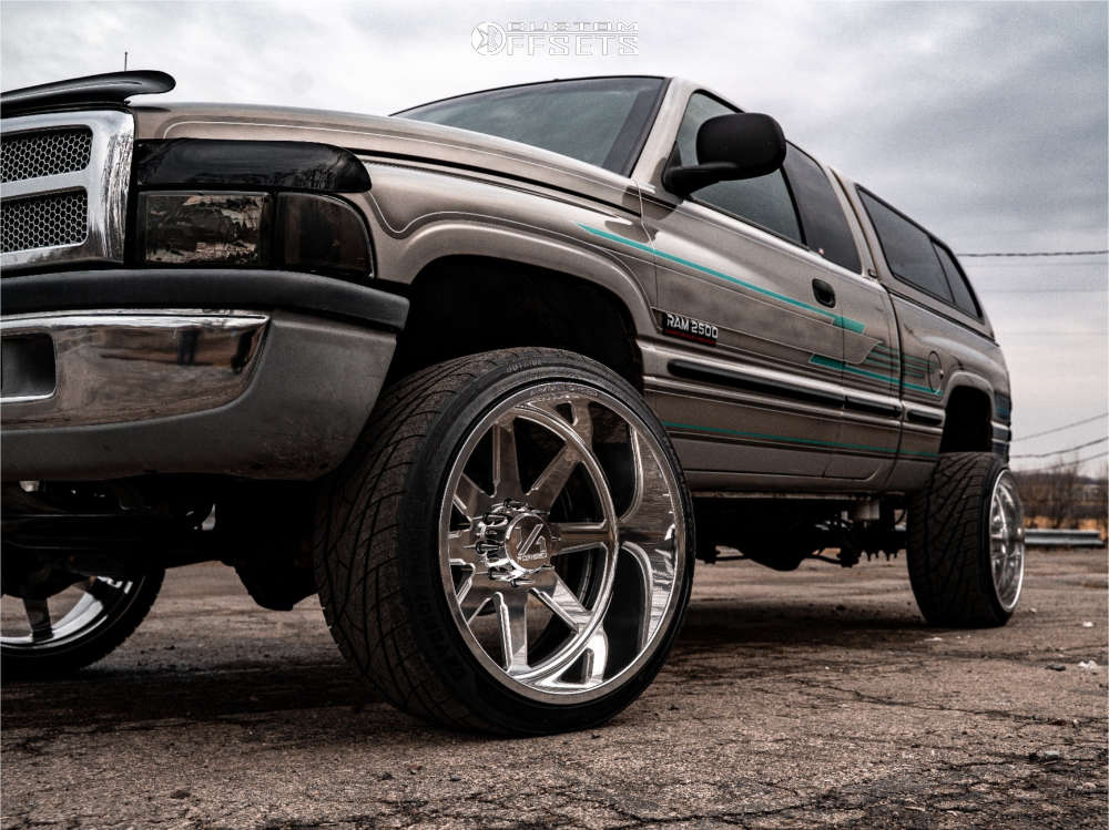 2001 Dodge Ram 2500 with 24x14 -76 ARKON FORGED Anvil and 33/13.5R24 ...