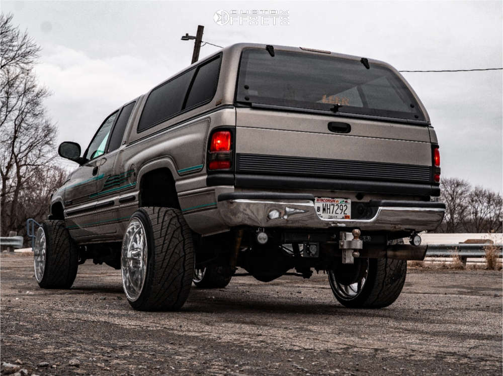 2001 Dodge Ram 2500 with 24x14 -76 ARKON FORGED Anvil and 33/13.5R24 ...