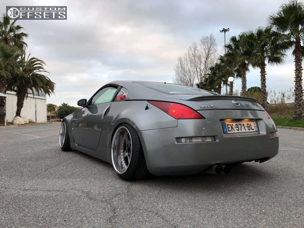 2003 Nissan 350Z with 18x10.5 -5 Work Equip E05 and 225/40R18