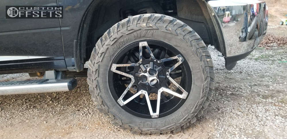 2017 Ram 2500 with 20x12 -51 Toxic Shok and 35/12.5R20 Gladiator Xcomp ...