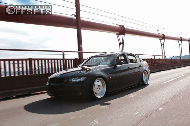 2007 BMW 328i Wheel Offset Flush Coilovers 352271 Custom Offsets